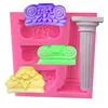 Yiwu Bobao 3D funny cheap Vintage Roman column,carved stigma, base fondant Silicone Mold for DIY Soap Cake and clay sculpture