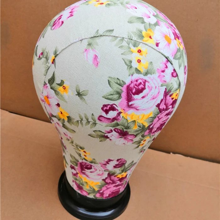 

Wholesale Cheap Products For Hairdressers Flower Canvas No Face Cosmetology canvas block head mannequin, Rose flower;pink flower;blue flower;skin color