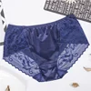 Purple female Low--waist Sexi short ice silk g string underwear panties
