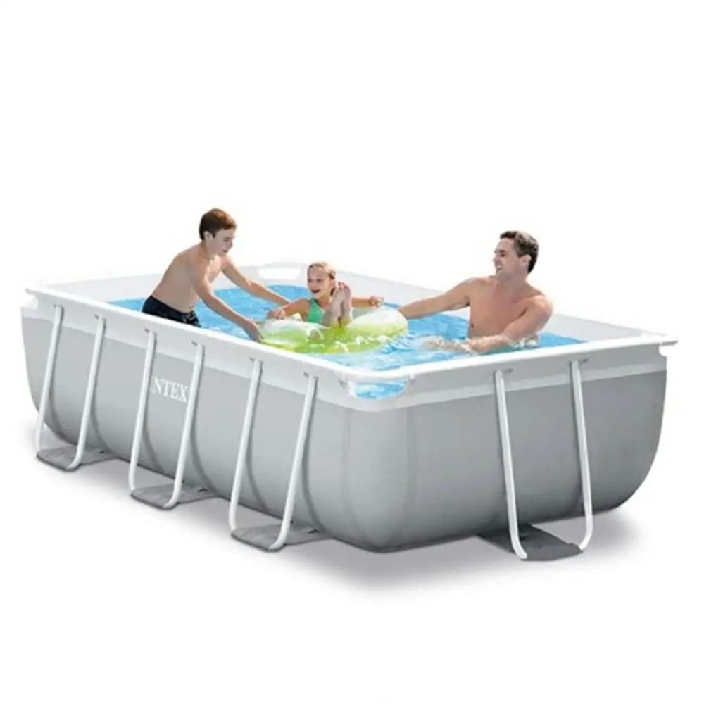 

INTEX 26792 ABOVE GROUND POOL PRISM STEEL FRAME RECTANGULAR SWIMMING POOL SET