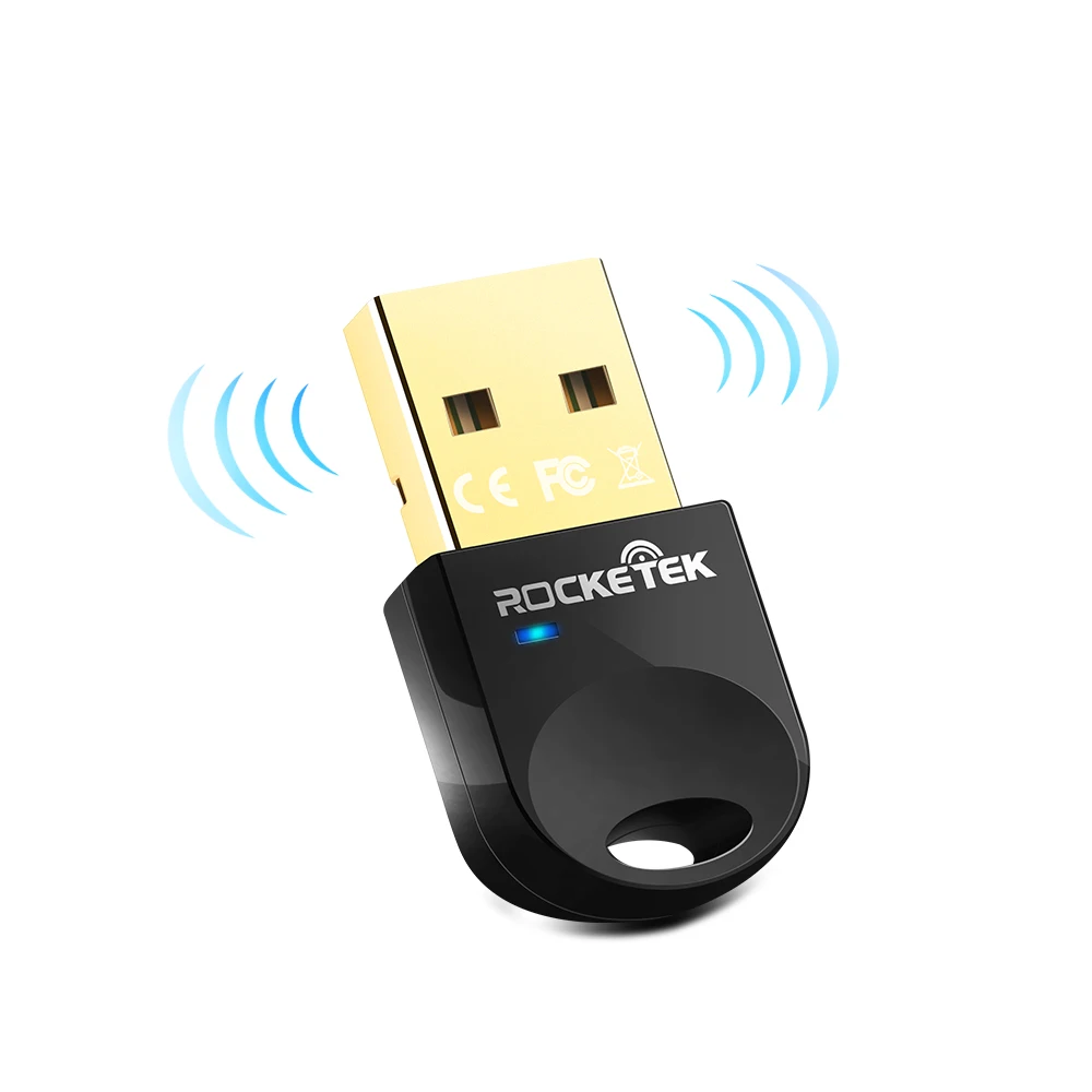 

Rocketek Mini USB Bluetooth Adapter V4.0 CSR Wireless Bluetooth Dongle 4.0 Transmitter, Black
