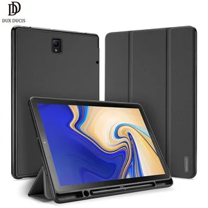 DUX DUCIS PU Flip Case For Samsung Galaxy TAB S4 10.5 Smart Case For Samsung TAB S4 10.5 2018 T830 T835 Cover with Pen Holder