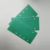 Rectangle 10 holes hook and loop green sanding disc