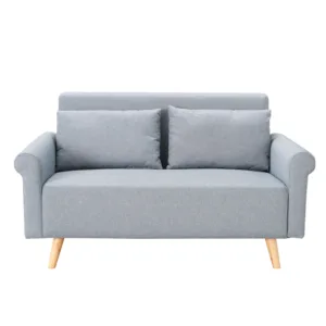 2 Seater Fabric Sofa In A Box Color Of Grey