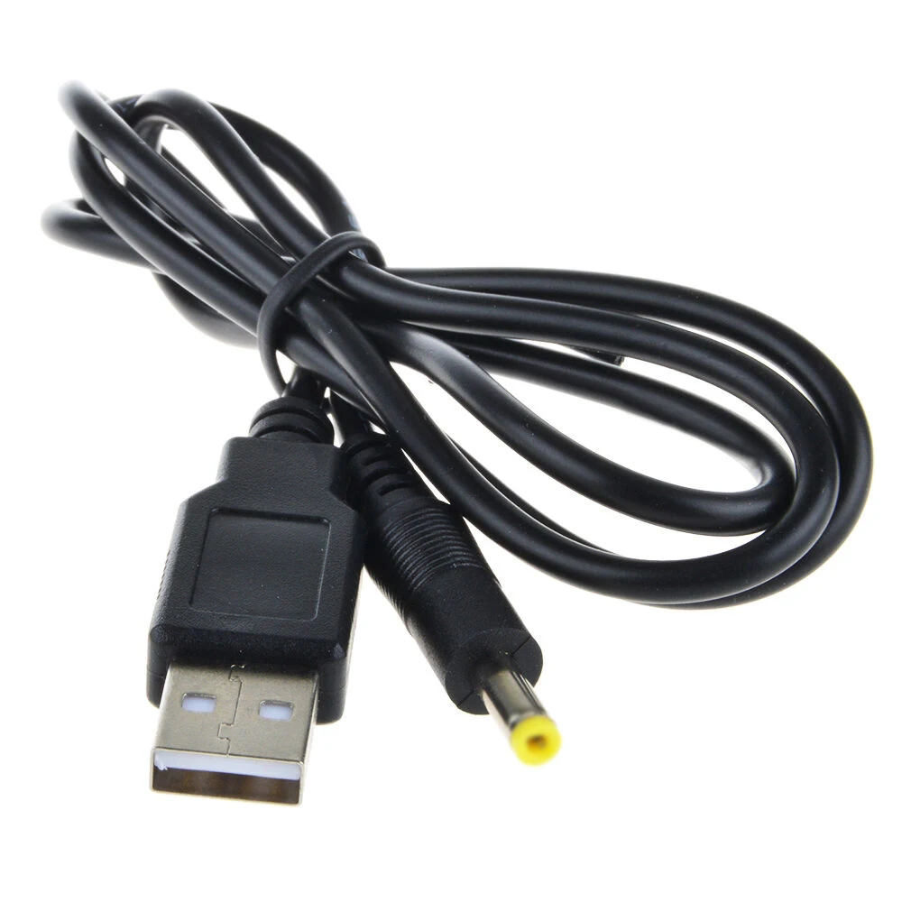 

For PSP Cable USB A to DC 5V 4.0mm/1.7mm Power Adapter Cable Lead 1m Charger Cable for PSP