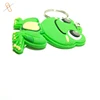 frog design soft rubber key tags keyring keychain manufacturers