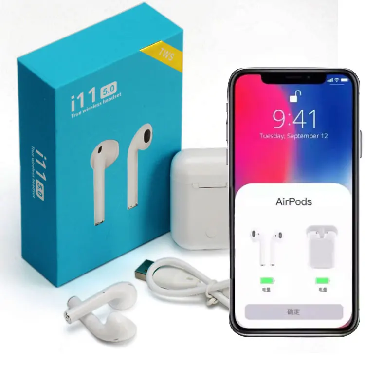

2019 Best tws I11 tws Headsets Tws Mini Siri Dual Call Tws V5.0 Blue tooth Noise Reduction Hands-Free Call Earphone, N/a