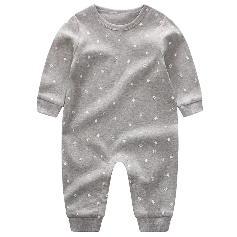 

Newborn Baby Clothes Baby Romper 100% Cotton Spring And Autumn Long Sleeve Cute Star Romper, Retail And Wholesale, Picture shows