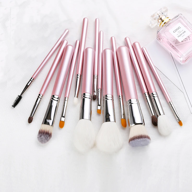 

natural makeup brushes custom private label professional, Pink