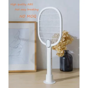 Image of 2019 Handheld Safe Electric Mosquito Killer Lamp Fly Mosquito Swatter Mini Pest Control Mosquito Racket Rechargeable