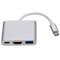 

Aluminium 3 in 1 usb type c to hdmi High quality usb-c to hdmi Factory price usb 3.1 type c to hdmi