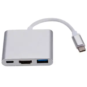 Aluminium 3 1 USB C to HDMI Adapter