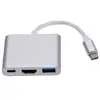 Aluminium 3 in 1 usb type c to hdmi High quality usb-c to hdmi Factory price usb 3.1 type c to hdmi