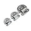 Stainless Steel Marine hardware Folding Pad Eye Lashing D Ring Tie Down Cleat