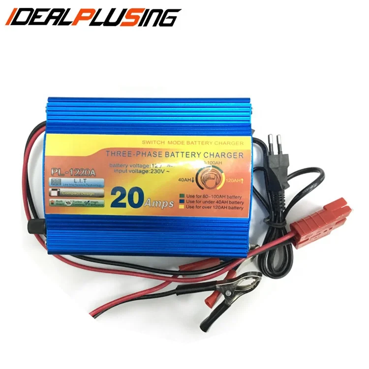 

Competitive price full power 12v 20a car automatic battery charger, Blue