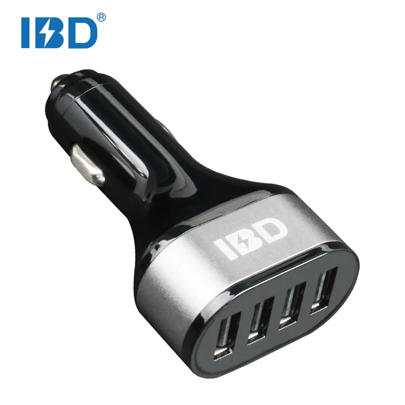 

9.6A max multiple mobile phone 4 usb 48w car charger wholesale, Black and white or oem