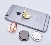 

free custom logo zinc alloy finger ring stand round shape Ultra-thin phone ring holder