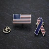 OEM / ODM ! Custom made metal enamel national flag lapel pin badges