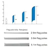 good quality outdoor advertising and promotion use 4.2 meter high double side beach flag