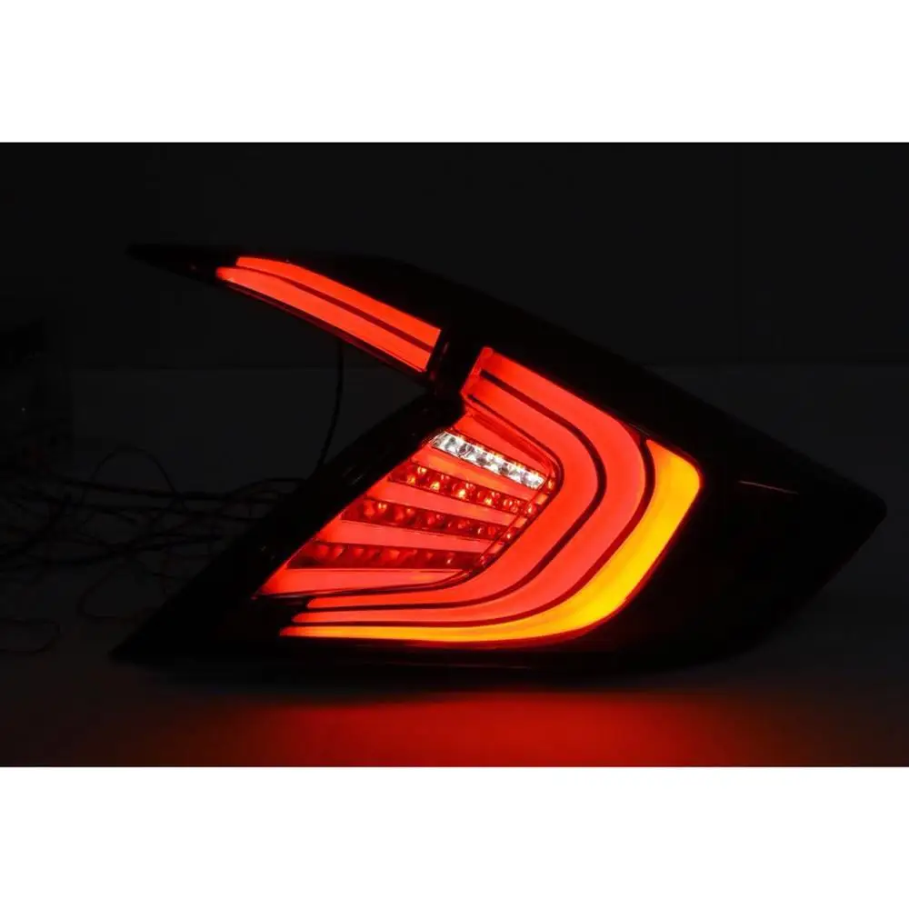 

New arrived led tail light for H0NDA CIVIC back lamp taillights, Yellow, white