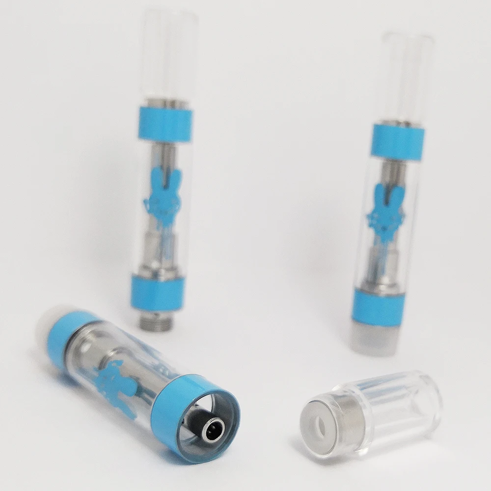 

Moonrock Glass cbd cartridge 1ml atomizer vape Carts with ceramic coil clear vape pen packaging