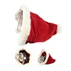 Transfer Christmas Cat Nest Santa Hat Cat Bed Festival Pet Nest Santa Claus Hat Merry Christmas Warm Cat Nest House Pet Bed