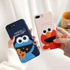 Sesame Street Web Celebrity Cartoon Soft Shell Suitable for Cell Phone Case Anti-fall Silicone Case for iphone 5 7 8 X XR XSMAX