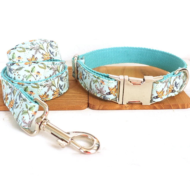 

Durable Soft Grip Training Dog Collar and Leash Set, Black,blue,pink,red,gray,red,blue,brown