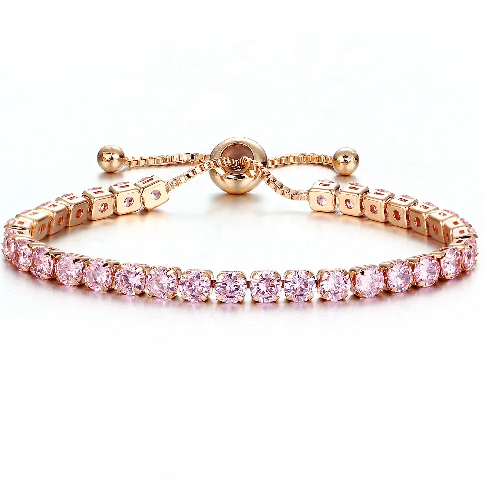 

Hot Sale Adjustable Bracelet Zircon Paved Women's Fashion Crystal Bracelet