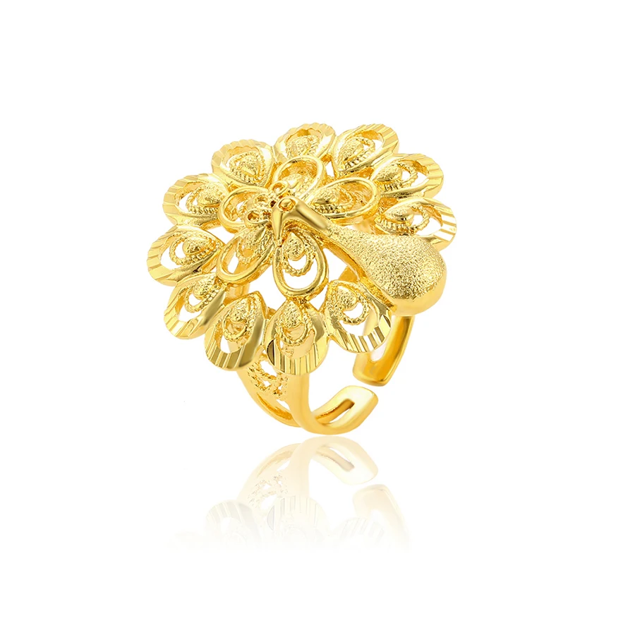 

15701 xuping fashion trendy animal ring, adjustable open women ring, 24k gold ring