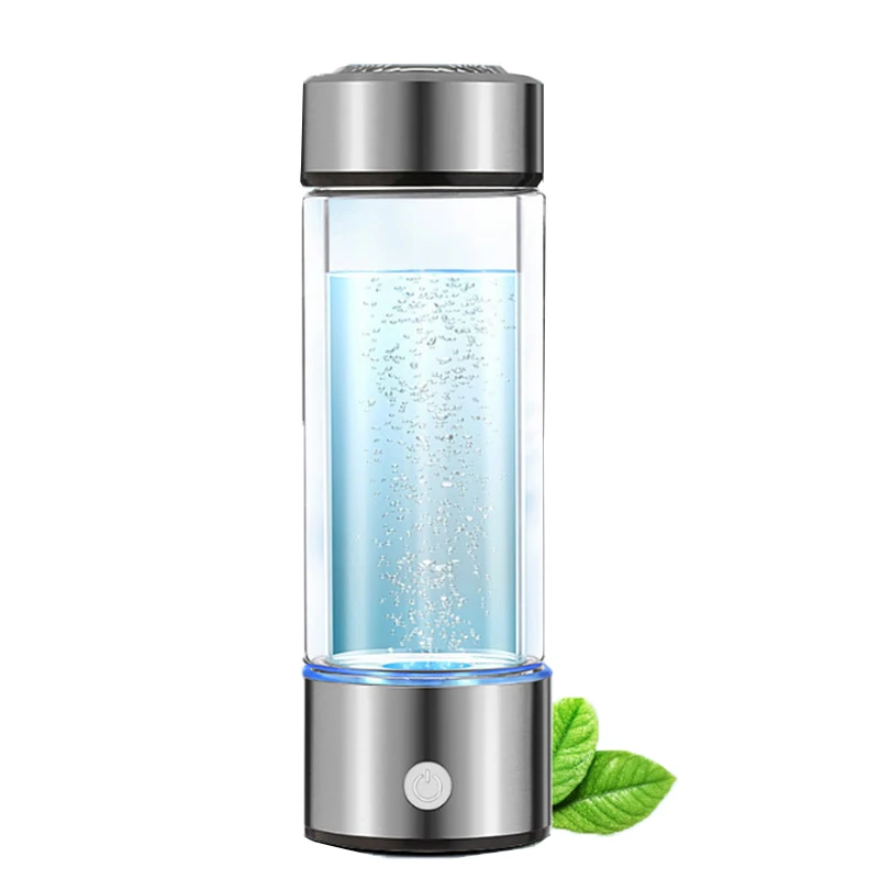 

450ML Portable Rechargeable Rich Hydrogen Water Generator BottleWater Electrolysis ionizer Pure H2 Water Bottle