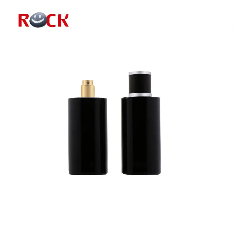 
New design glass refillable 15ml 50ml 100ml perfume bottle black 