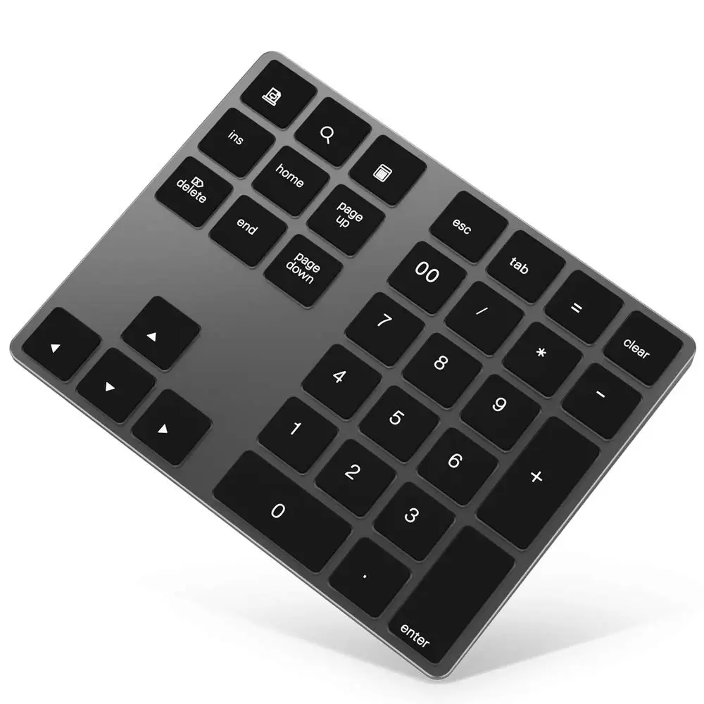 

trending products 2018 new arrivals bluetooth wireless number pad for macbook, Silver