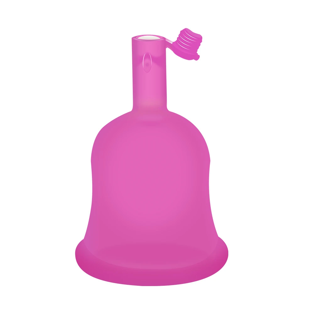 
Healeanlo Silicone Lady Drain Valve Menstrual Cups with lid female cup for your period 