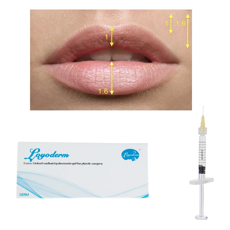 

loyoderm acid hyaluronic 10ml injectable dermal fillers lips, Transparent