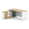 Antique style executive ergonomic small corner white office desk(H85-0176)