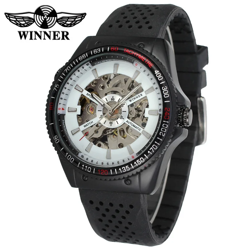 

Hot Relojes de mujer Winner Automatic Mechanical Custom Logo Watch Self-Wind Dress Clock Bracelet Wrist Watch Relogio Masculino