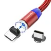 CaseMe 3 in 1 Strong Nylon Braid Fast Charging Cable One Second Absorption Magnetic Data USB Cable for Huawei for IPhone