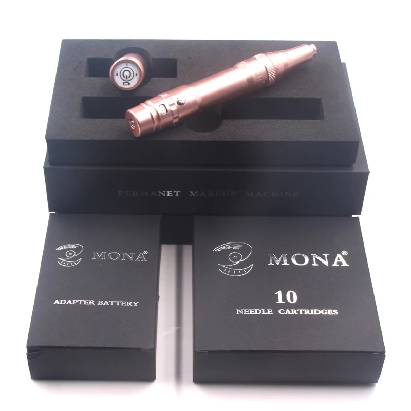 

Professional Permanent Makeup Machine Rechargeable Permanent Makeup Wireless Tattoo Machine For Eyebrow, Black;silver;golden;rose golden