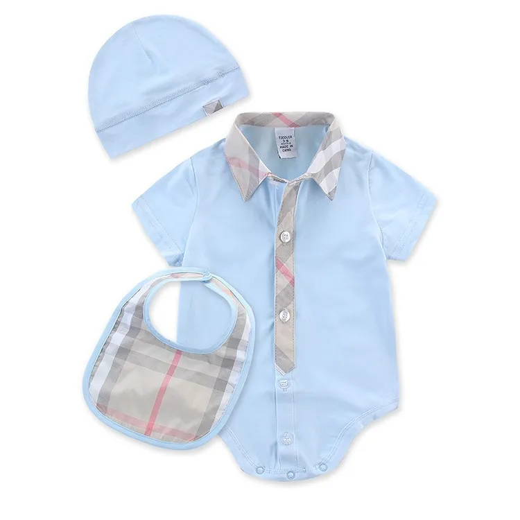 customized factory baby body suit baby romper suit with collar