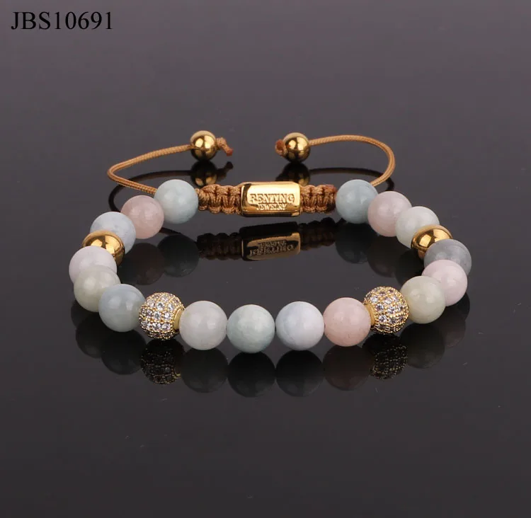 

Renting Jewelry new design gemstone morgan stone beads women jewelry macrame bracelet