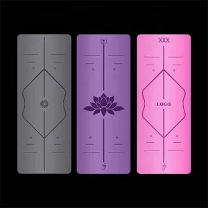 Hot sale custom logo eco friendly rubber yoga mat natural rubber OEM pu yoga mat