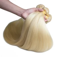 

thick 7A 8A 9A 10A straight virgin human color 613 blonde Raw Indian bundle hair for women