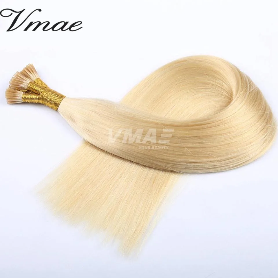 

VMAE 11A Online Shop Hot Sale Double Drawn 1g Standard 100g Wholesale Natural 613 Blond Keratin Best I Tip Human Hair Extensions