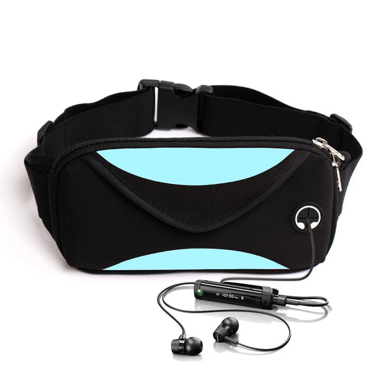 

Outdoor Waterproof Neoprene Sports Running Waist Belt Bag Multifunction Phone Fanny Pack For Women Men, Black,red,blue,pink