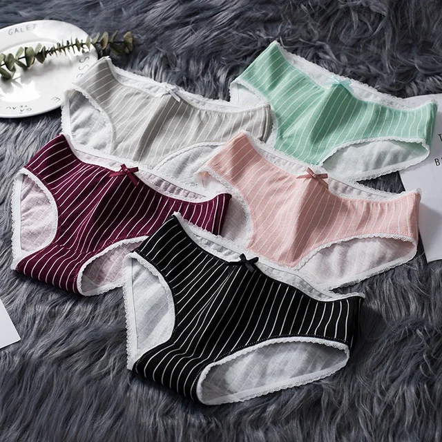 
Cotton mid waist underwear for ladies 