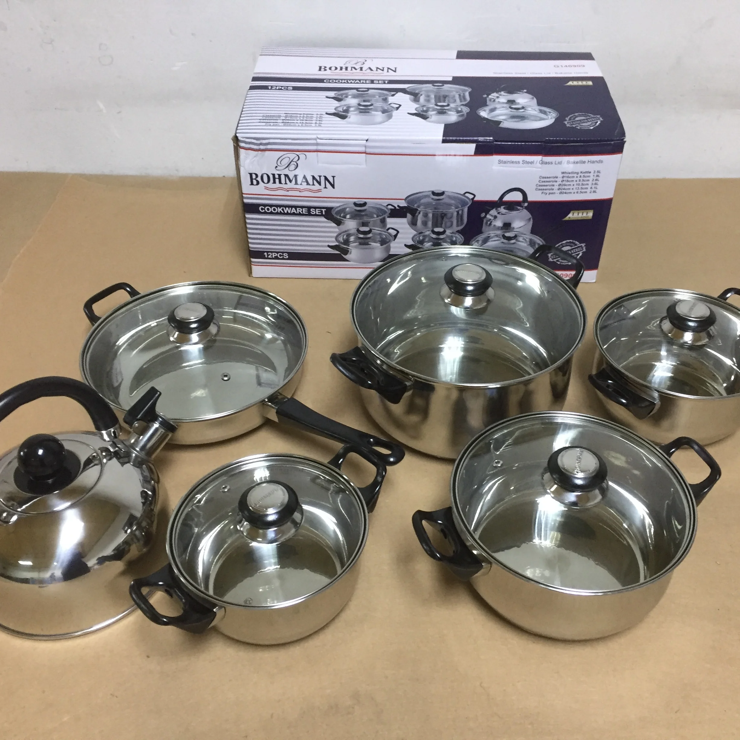 cook pro 7 piece 18 10 stainless steel cookware set