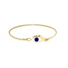 Stylish design women jewelry gold stainless steel eyes bangle luxury taste design