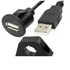 Vehicle dashboard USB 2.0 panel flush rack extension panel mount USB cable