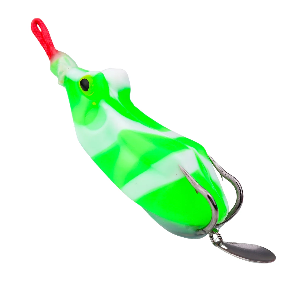 

Manufacturer Supply Artificial Fishing Jump Frog Lure Topwater Lures Frog Bait, 5 colors